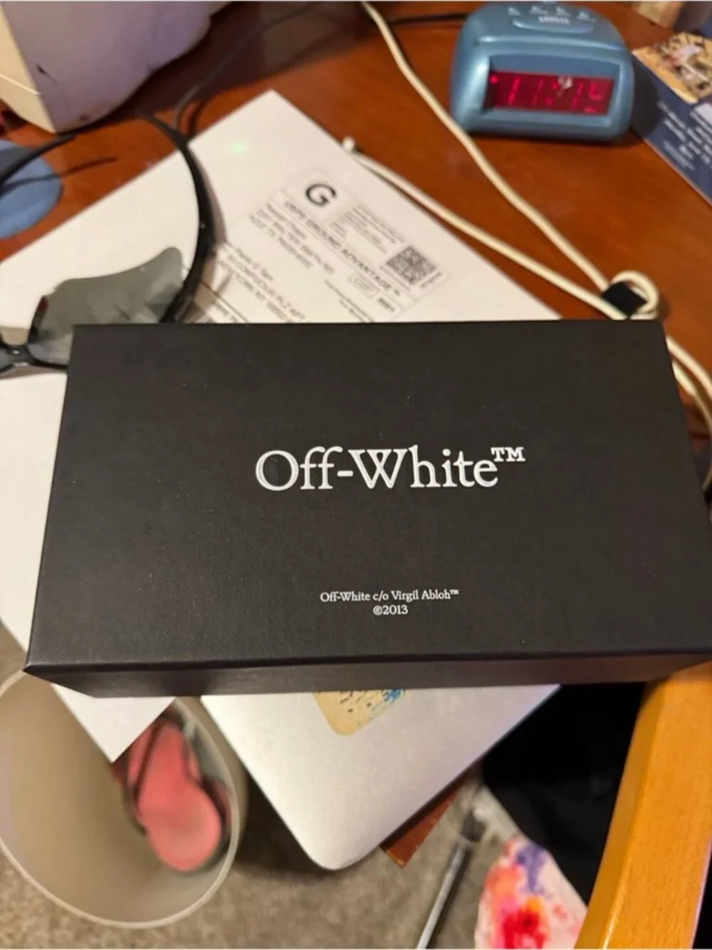 Off-White Tortoiseshell Cincinnati 54mm Square Sunglasses